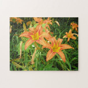 "Twin Tiger Lilies" Jigzaag Puzzle Legpuzzel