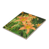 Twin Tiger Lilies Tegeltje (Zijkant)