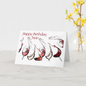 ***TWIN*** TIJD OM "JIJ" TE VIEREN EN DE WIJN TE S KAART (Gele Bloem)