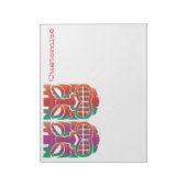 Twin Tiki Sculpture Thunder_Cove Notitieblok (Gedraaid)