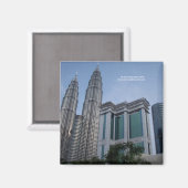 Twin tours Kuala Lumpur Malaisie aimant (Recto/Verso)