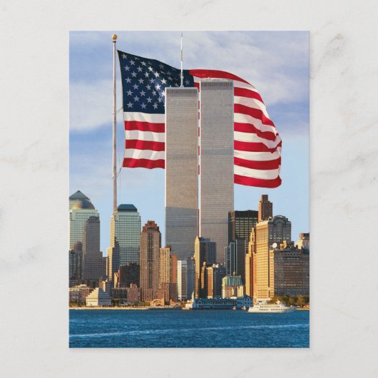 Twin Tower America Briefkaart (Voorkant)