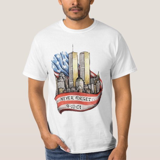 Twin Towers 9/11 T-shirt (Voorkant)