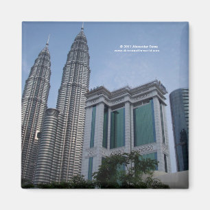 Twin towers Kuala Lumpur Maleisië magnet Magneet