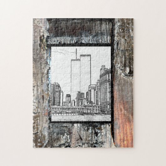 Twin Towers Legpuzzel (Verticaal)