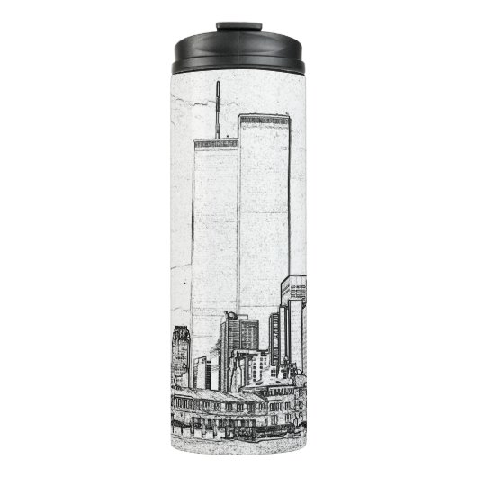 Twin Towers Thermosbeker (Voorkant)