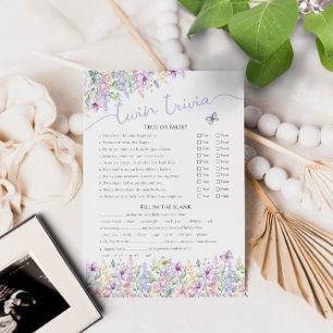 Twin Trivia Wildflower Butterfly Garden Game Kaart