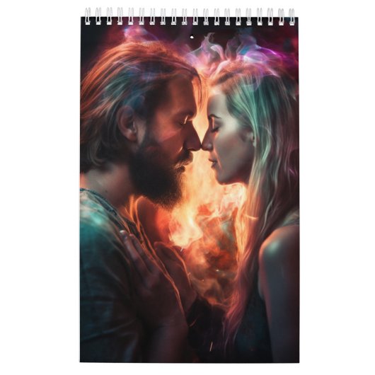 Twin vlamkalender kalender (Achterkant)