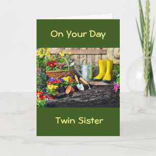 **TWIN ZUSTER** ONTSPAN / HET IS JE DAG KAART