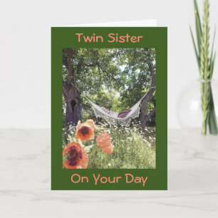 **TWIN ZUSTER** RELAX / HET IS JE DAG KAART