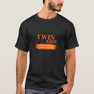 Twinado Grappige Mam Pap Tweelingouders Zwangersch T-shirt