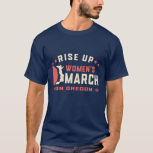Twinart66 - Rise Up Women's March op Oregon T-shirt