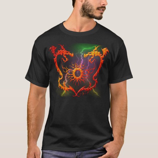 Twindragons, Mannen T-shirt (Voorkant)