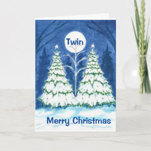 * TWINE BOMEN* VOOR *MIJN TWIN* BIJ CHRISTMAS FEESTDAGEN KAART