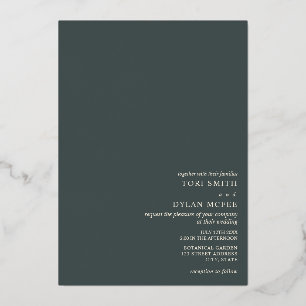 Twine Wereldbollen Emerald Wedding Folie Uitnodigi Folie Uitnodiging