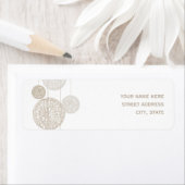 Twine Wereldbollen Wedding Address Label (Insitu)