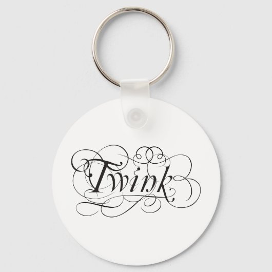 Twink calligraphic sleutelhanger (Voorkant)