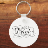 Twink calligraphic sleutelhanger (Voorkant)