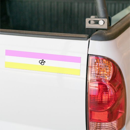 Twink Pride Flag Bumpersticker (Op Truck)
