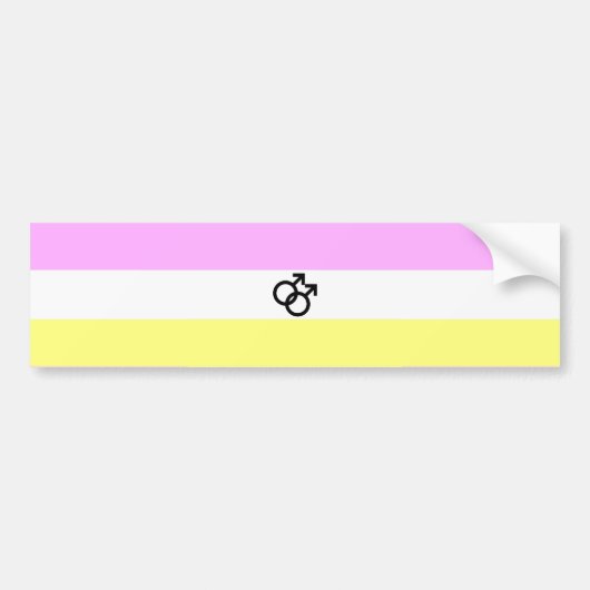 Twink Pride Flag Bumpersticker (Voorkant)