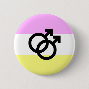 Twink Pride Flag Ronde Button 5,7 Cm