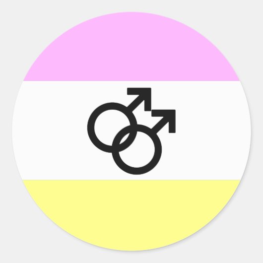 Twink Pride Flag Ronde Sticker (Voorkant)