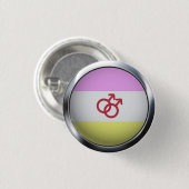 TWINK PRIDE MEDAILLON RONDE BUTTON 3,2 CM (Voorkant /achterkant)