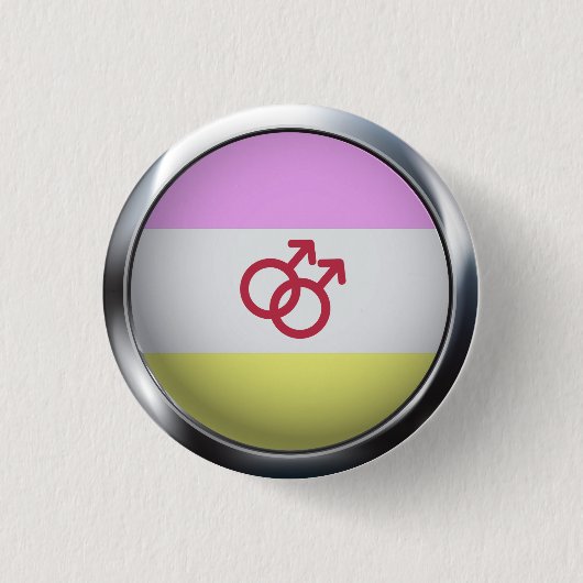 TWINK PRIDE MEDAILLON RONDE BUTTON 3,2 CM (Voorkant)