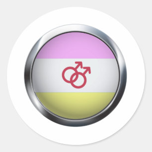 TWINK PRIDE MEDAILLON RONDE STICKER