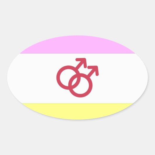 TWINK PRIDE OVALE STICKER (Voorkant)