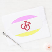 TWINK PRIDE OVALE STICKER (Envelop)