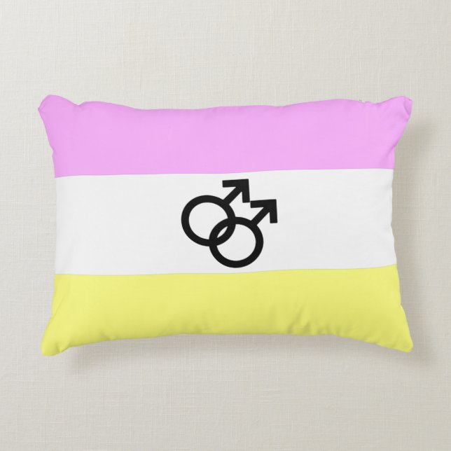 Twink Pride Vlag Accent Kussen (Voorkant)