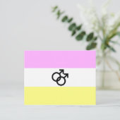 Twink Pride-vlag Briefkaart (Staand voorkant)