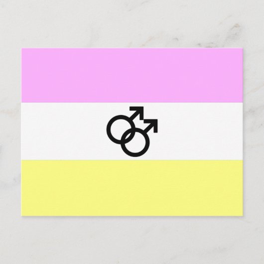 Twink Pride-vlag Briefkaart (Voorkant)