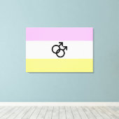 Twink Pride-vlag Canvas Afdruk (Insitu (Houten vloer))