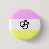 Twink Pride-vlag Ronde Button 3,2 Cm (Voorkant)