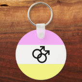 Twink Pride Vlag Sleutelhanger (Voorkant)