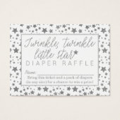 Twink Twinkle Little Star Baby Showin Diaper Raffl Visitekaartje (Voorkant)