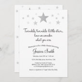 Twinke Twinkle Little Star Baby shower Invitation (Devant / Derrière)