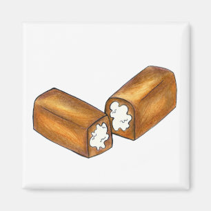 Twinkie Cream-Fled Snack Cake Junk Food Magnet Magneet