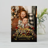 Twinking Hand Lettered Prettige feestdagen (Staand Voorkant)