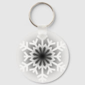 Twinking White Snowflake Sleutelhanger (Voorkant)