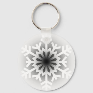 Twinking White Snowflake Sleutelhanger