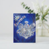 Twinkle Angel Briefkaart (Staand voorkant)