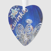 Twinkle Argent Angel Art Cadeau de vacances (devant)