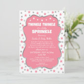 Twinkle Baby Sprinkle fille invitation douche (Debout devant)