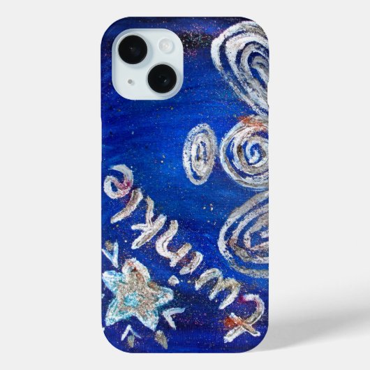 Twinkle Guardian Angel Art Custom iPhone Case (Achterkant)