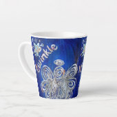 Twinkle Guardian Angel Custom Latte Mug Cup (Angle gauche)