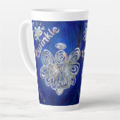 Twinkle Guardian Angel Custom Latte Mug Cup (Angle gauche)