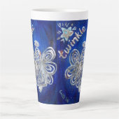 Twinkle Guardian Angel Custom Latte Mug Cup (Devant)